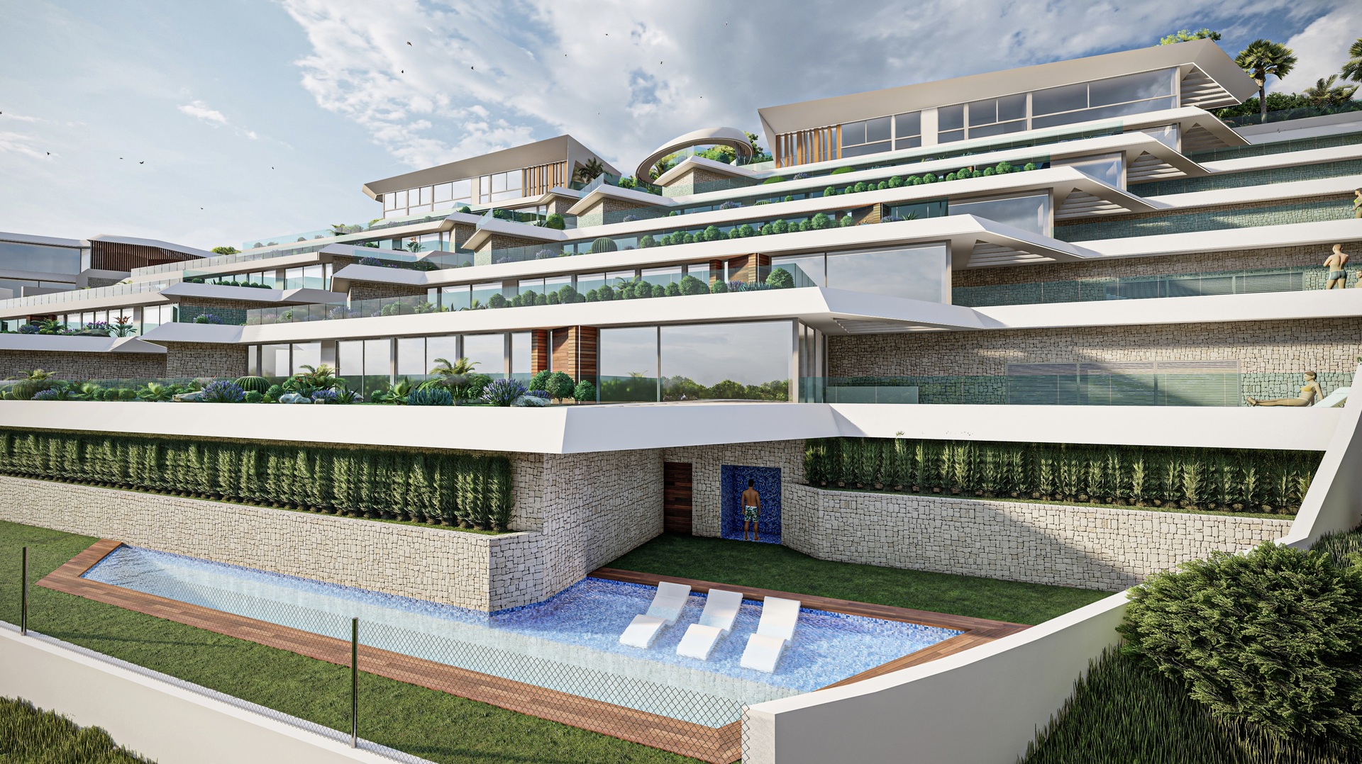 3 slaapkamer penthouse in Pueblo Mascarat