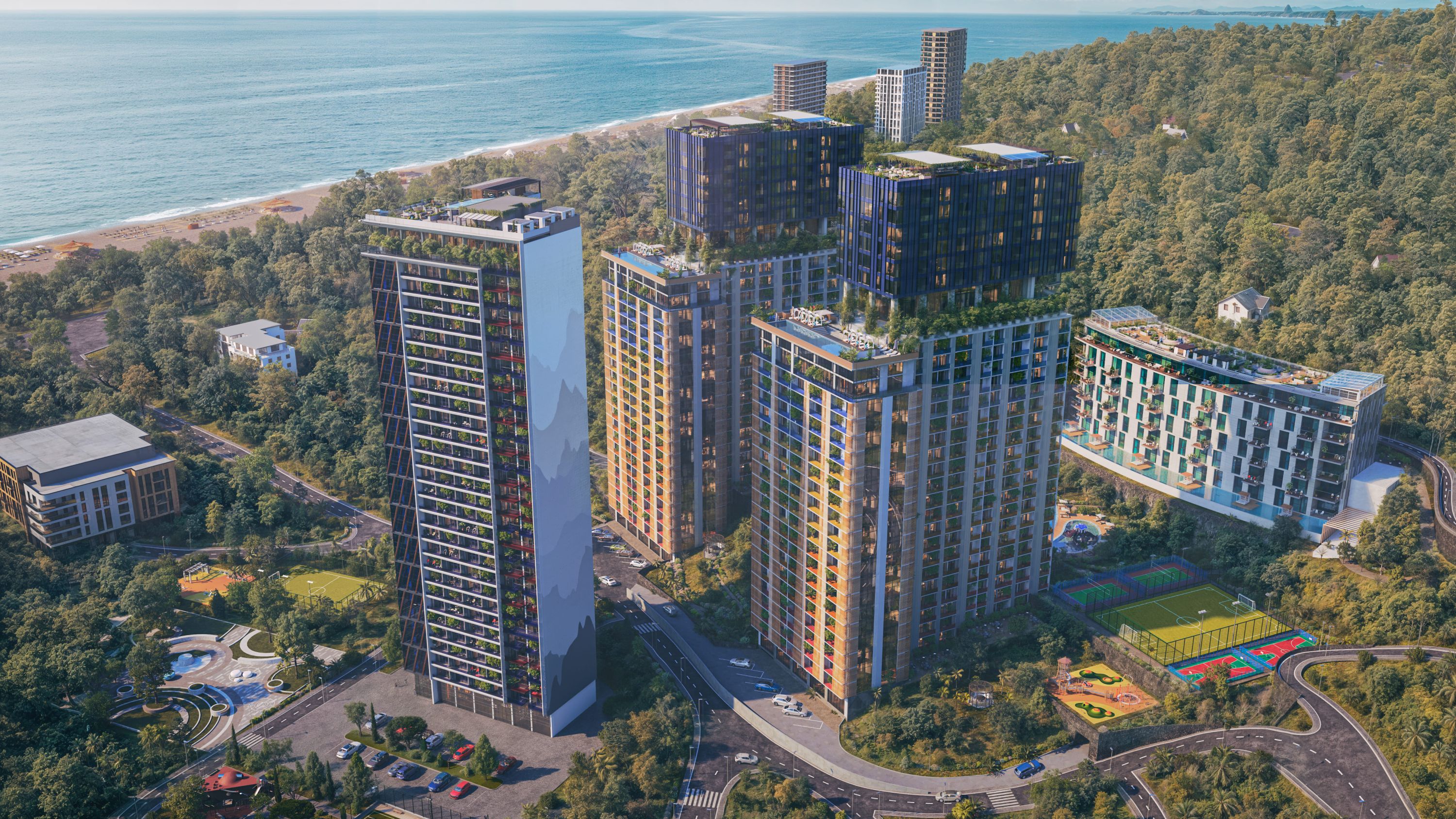 Aparthotels in Batumi with Sea Views