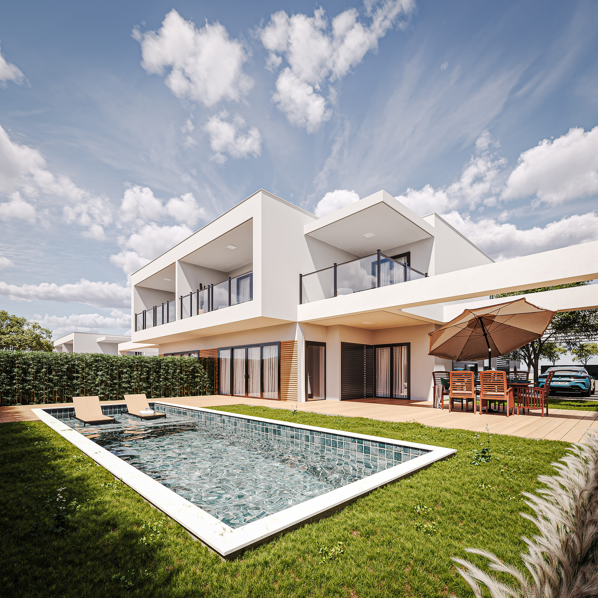 Townhouses in Parchal: Comfort and Style 4 km from the Sea