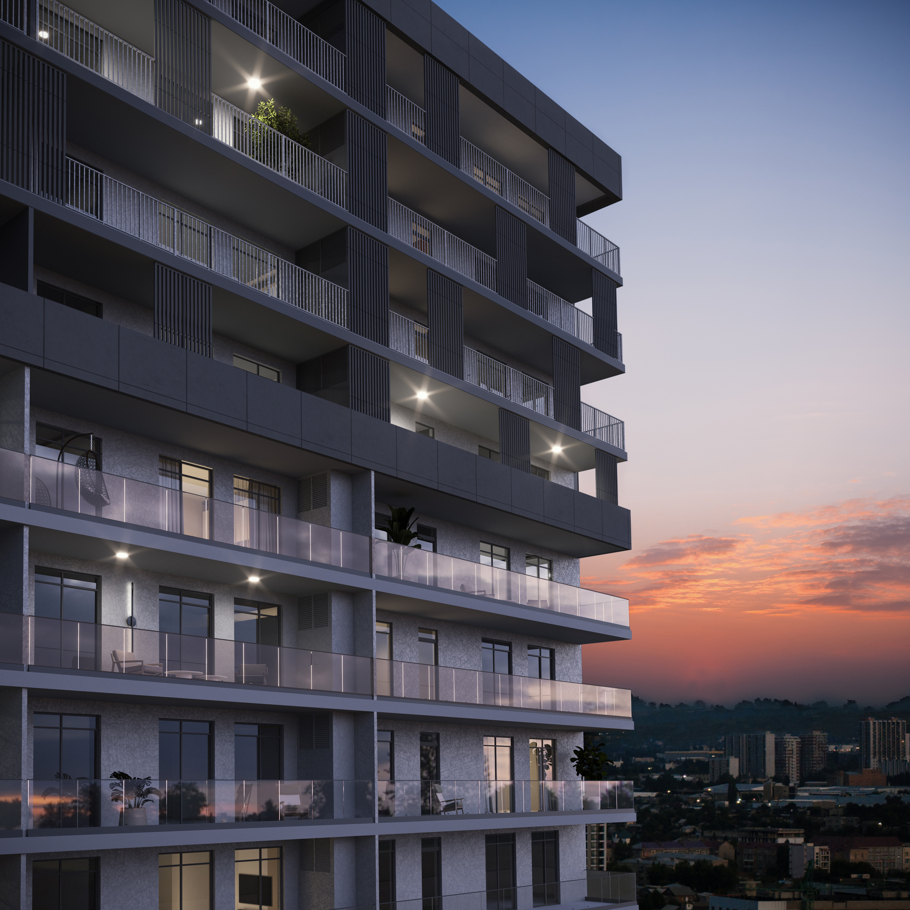Apartments in Tbilisi with Views and Common Areas