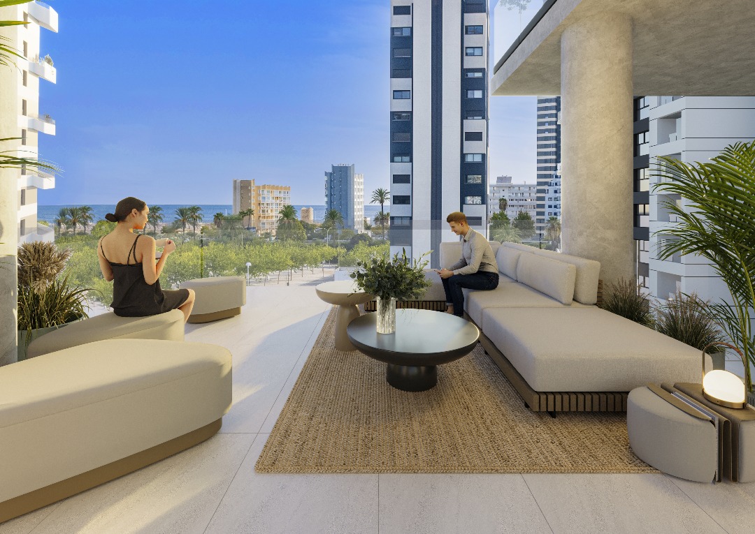 3 slaapkamer penthouse in Calpe