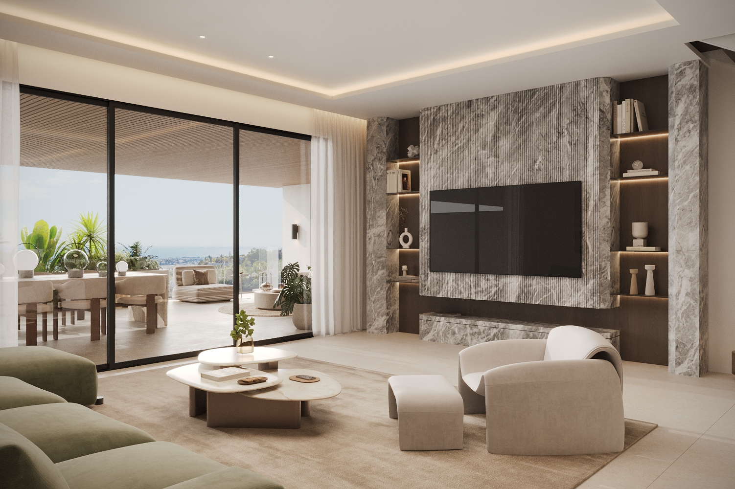 2 slaapkamer penthouse in Estepona