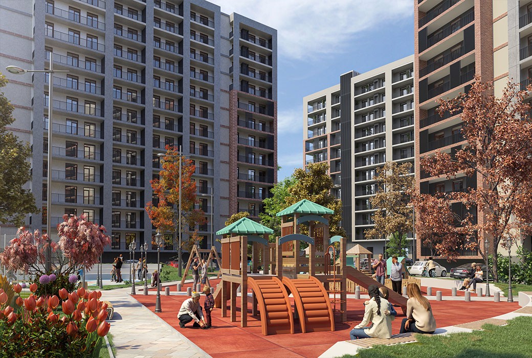 Apartments in Tbilisi with Terrace and Common Areas