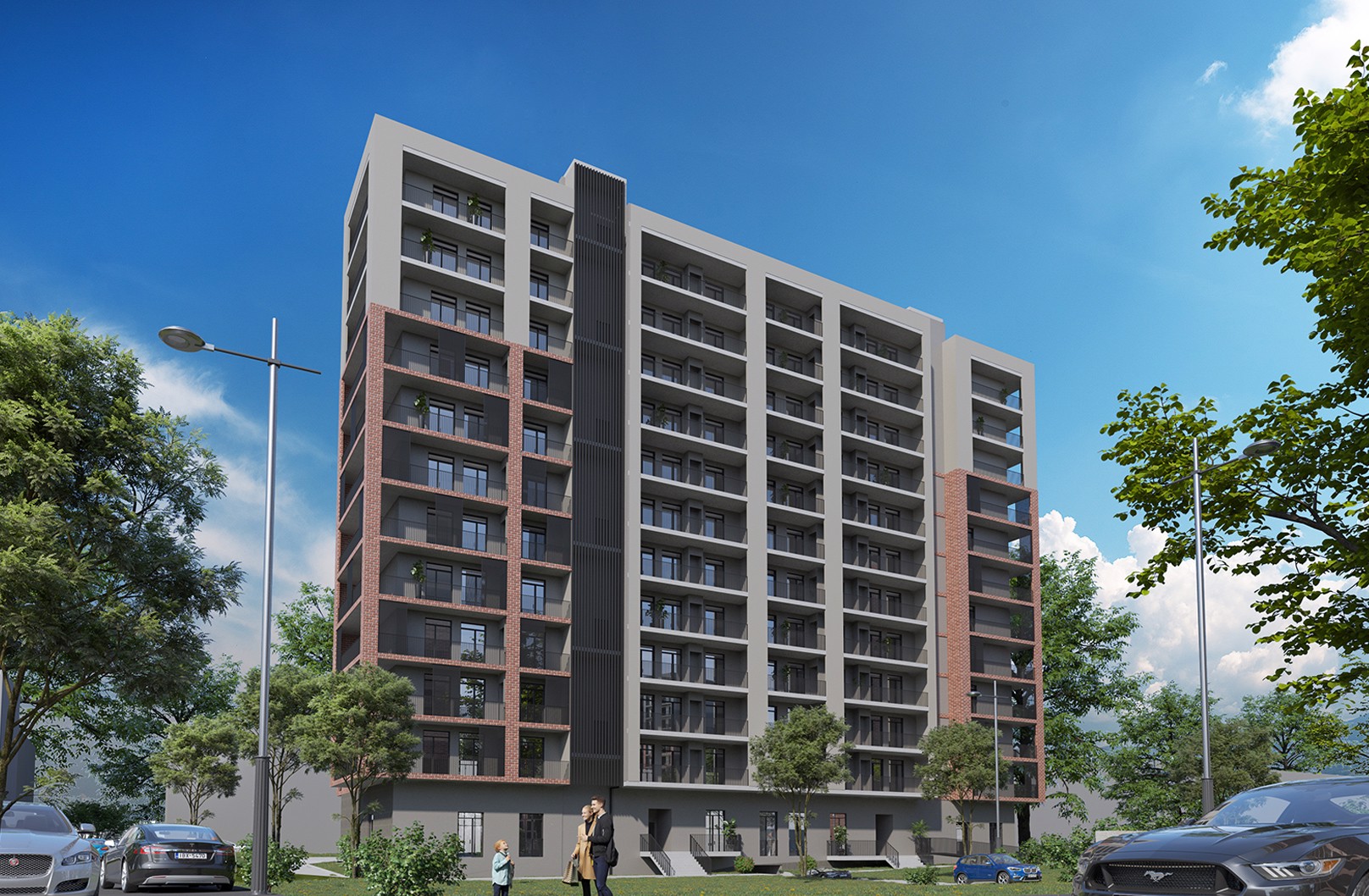 Apartments in Tbilisi with Terrace and Common Areas