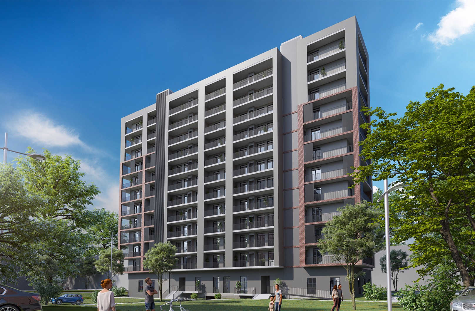 Apartments in Tbilisi with Terrace and Common Areas