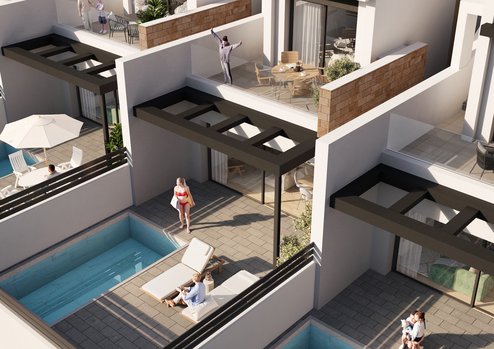3 slaapkamer townhouse in Torrevieja