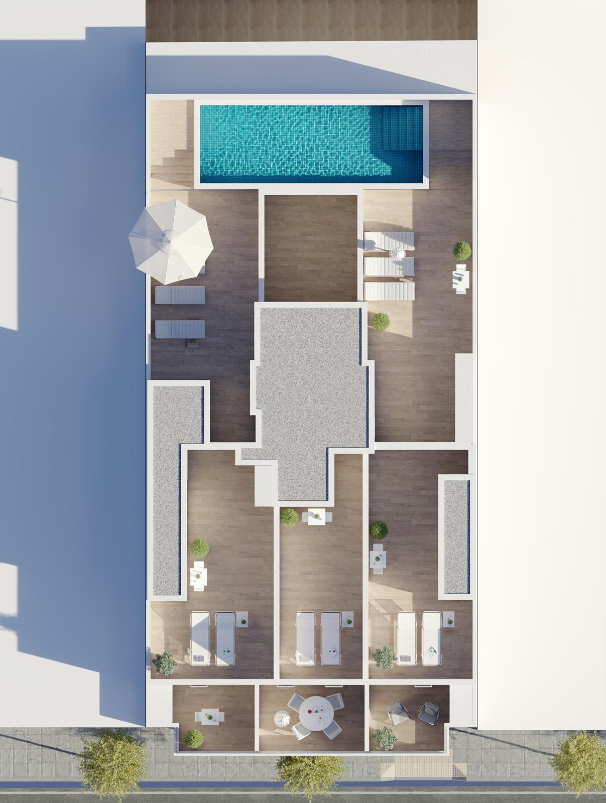 1 slaapkamer penthouse in Torrevieja