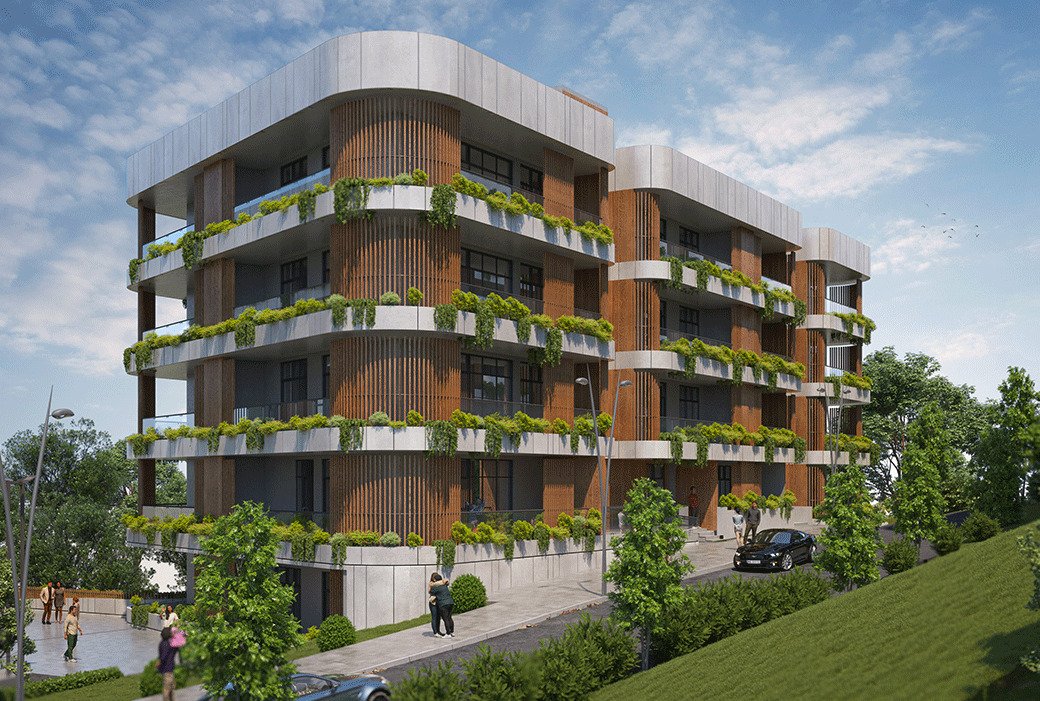 Apartments in Tbilisi with Terraces and Common Areas