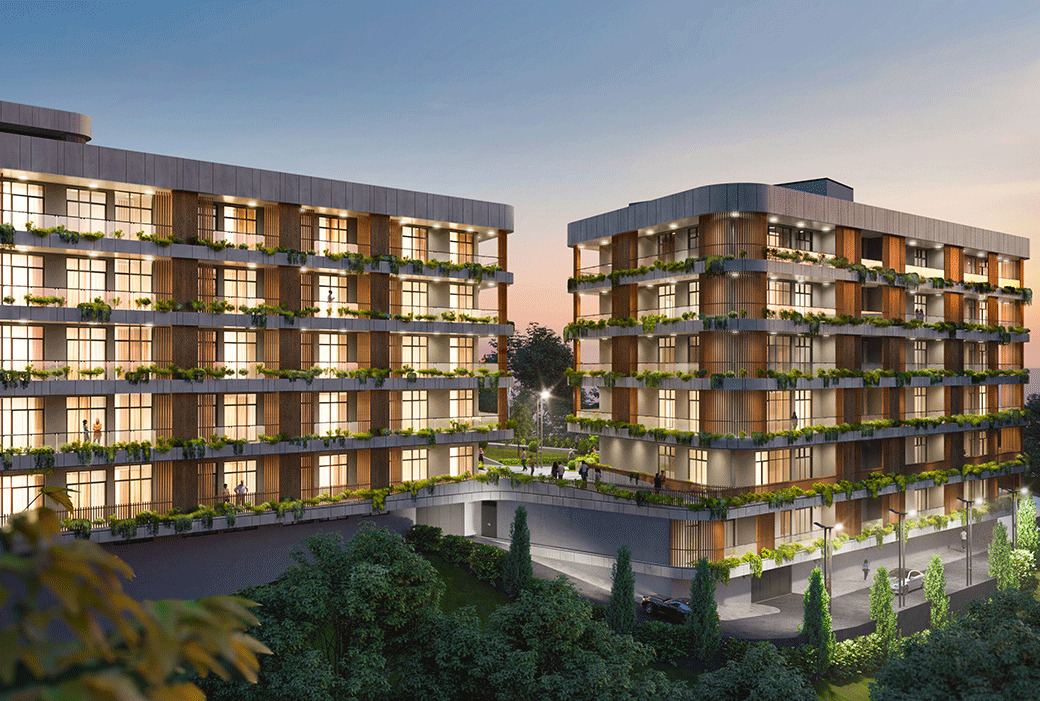 Apartments in Tbilisi with Terraces and Common Areas