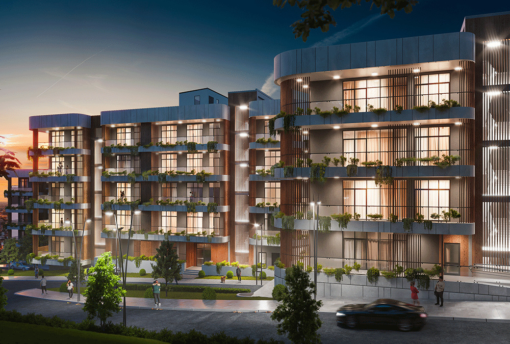 Apartments in Tbilisi with Terraces and Common Areas