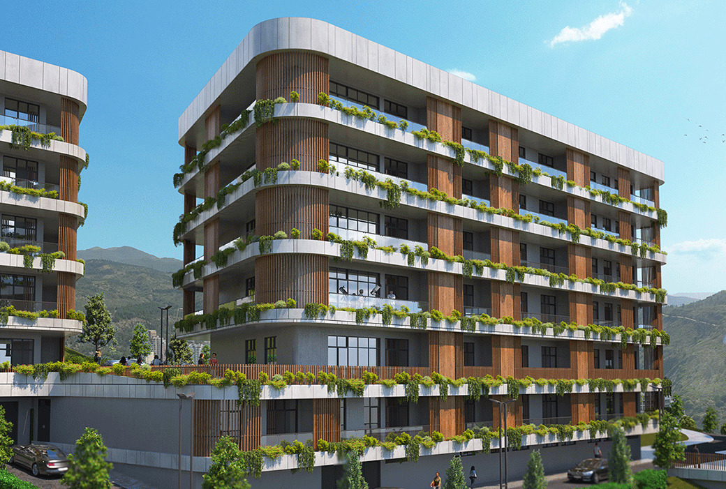 Apartments in Tbilisi with Terraces and Common Areas
