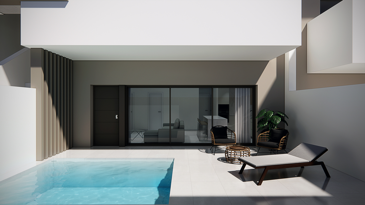 3 slaapkamer bungalow in Pilar de la Horadada