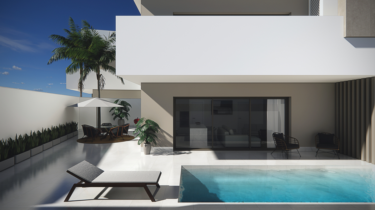 3 slaapkamer bungalow in Pilar de la Horadada