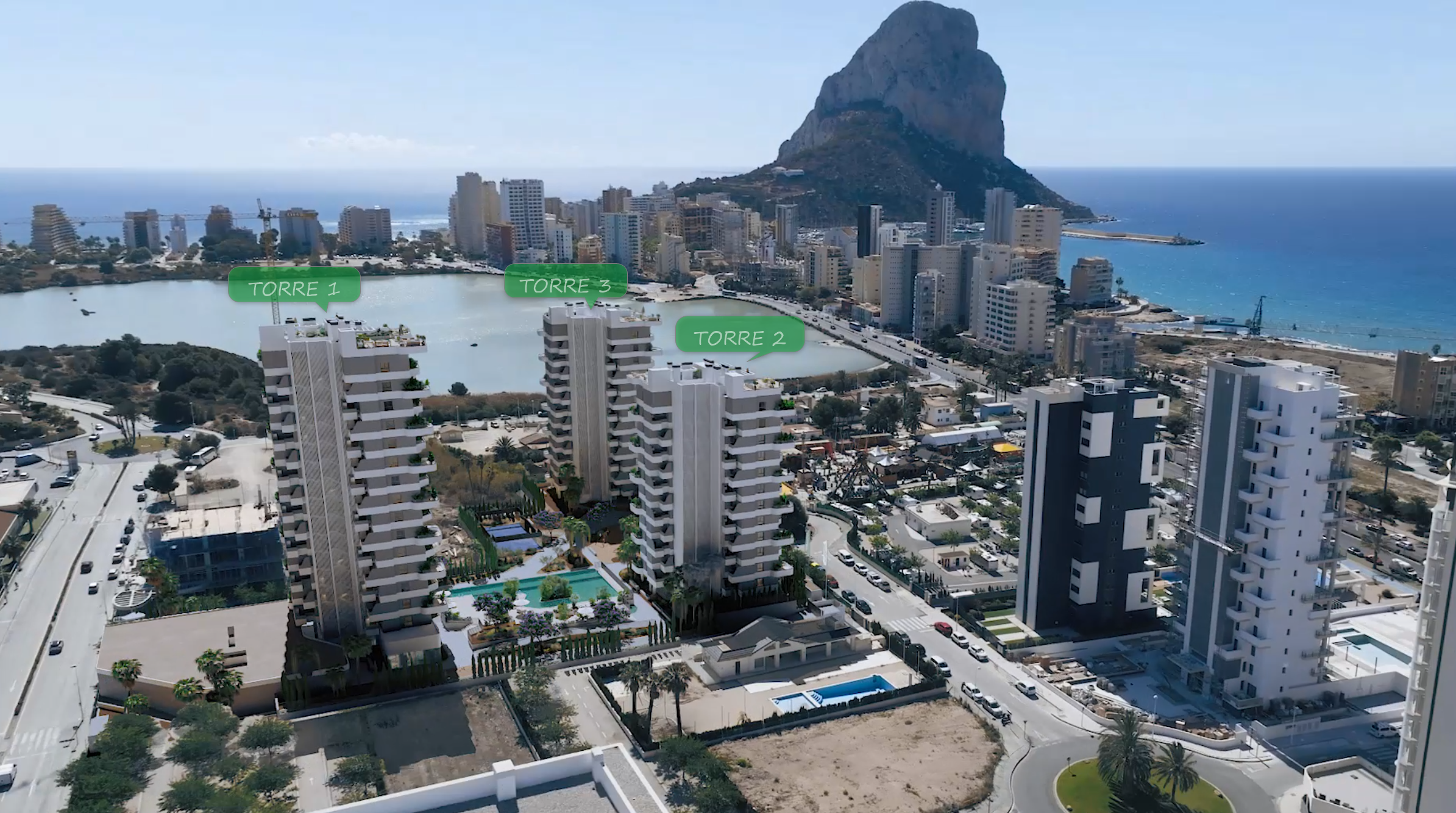 2 slaapkamer appartement in Calpe