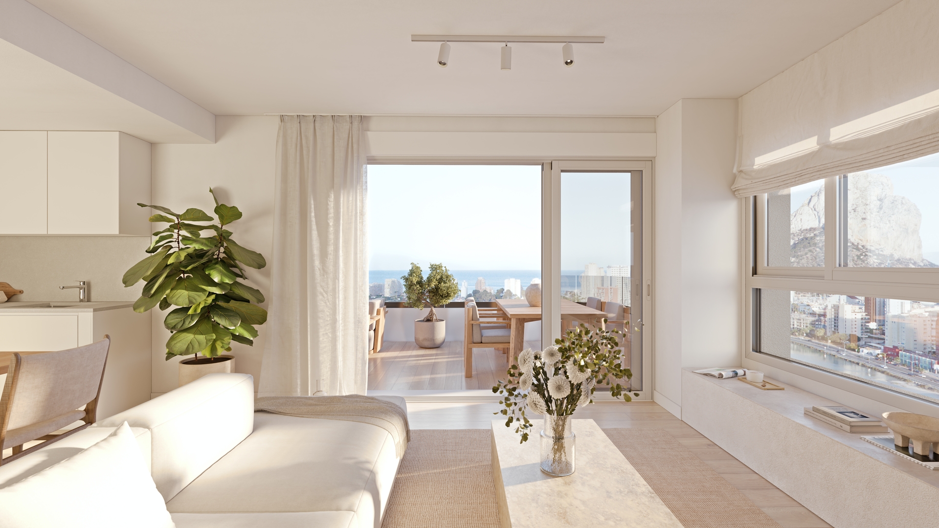 2 slaapkamer appartement in Calpe