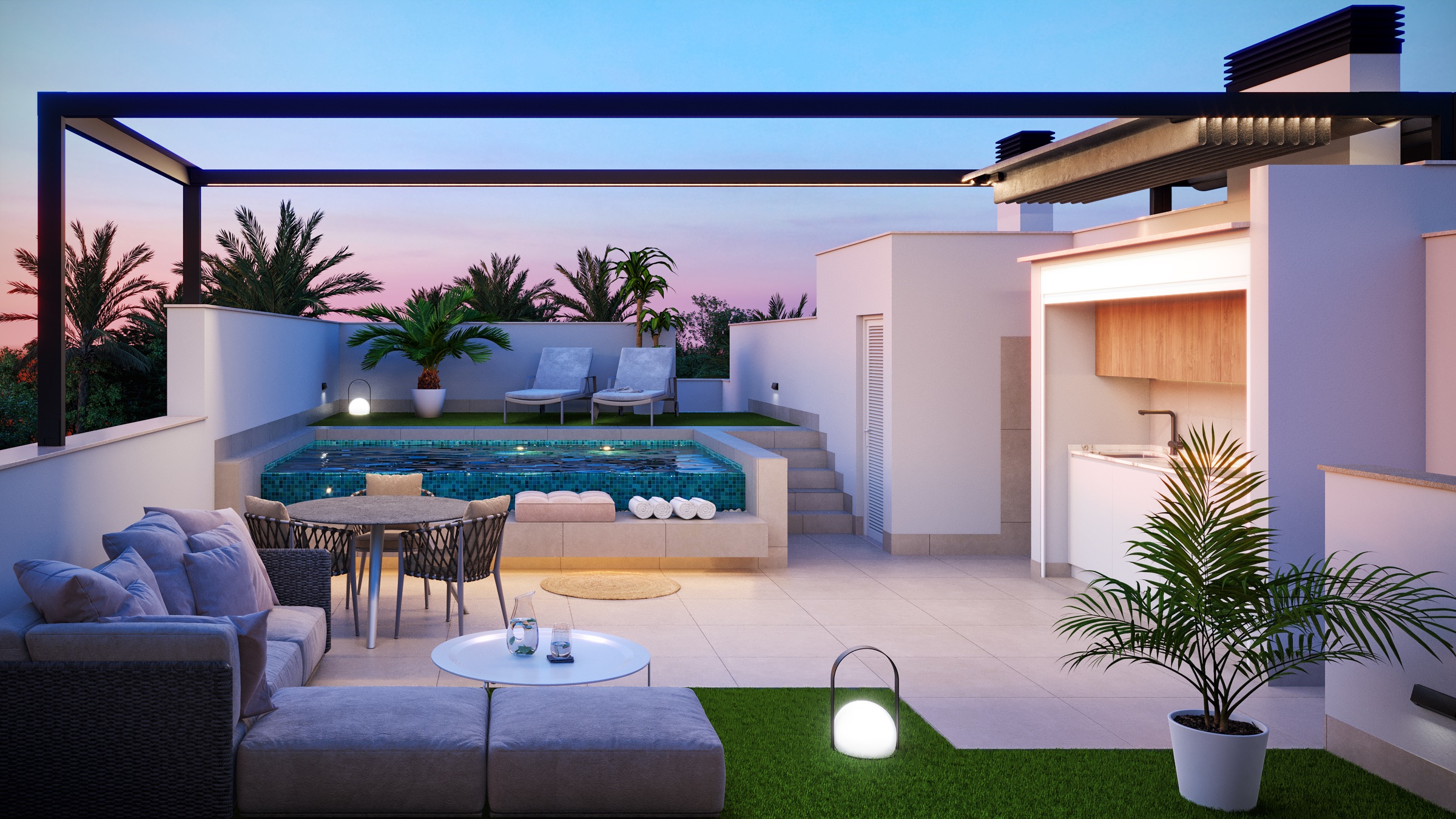 Pura Vida 5 Bungalows in Pilar de la Horadada - interiør foto 16