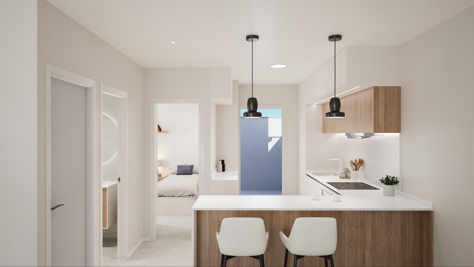 2 slaapkamer bungalow in Pilar de la Horadada